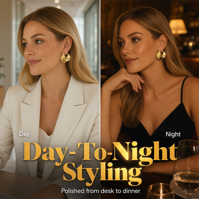 🔥New Arrivals and Best Sellers – Textured Hoop Earrings for Women💫