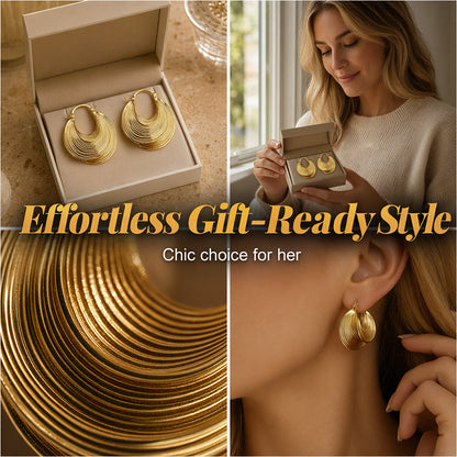 🔥New Arrivals and Best Sellers – Textured Hoop Earrings for Women💫