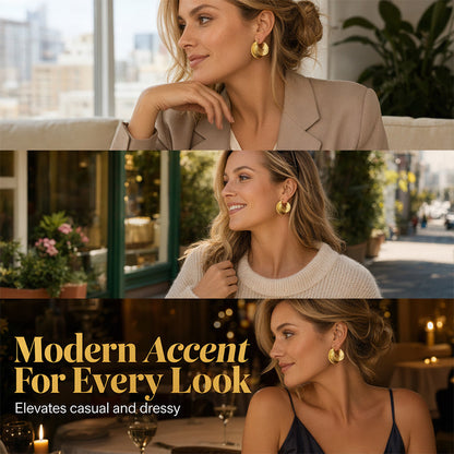 🔥New Arrivals and Best Sellers – Textured Hoop Earrings for Women💫