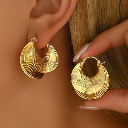 🔥New Arrivals and Best Sellers – Textured Hoop Earrings for Women💫