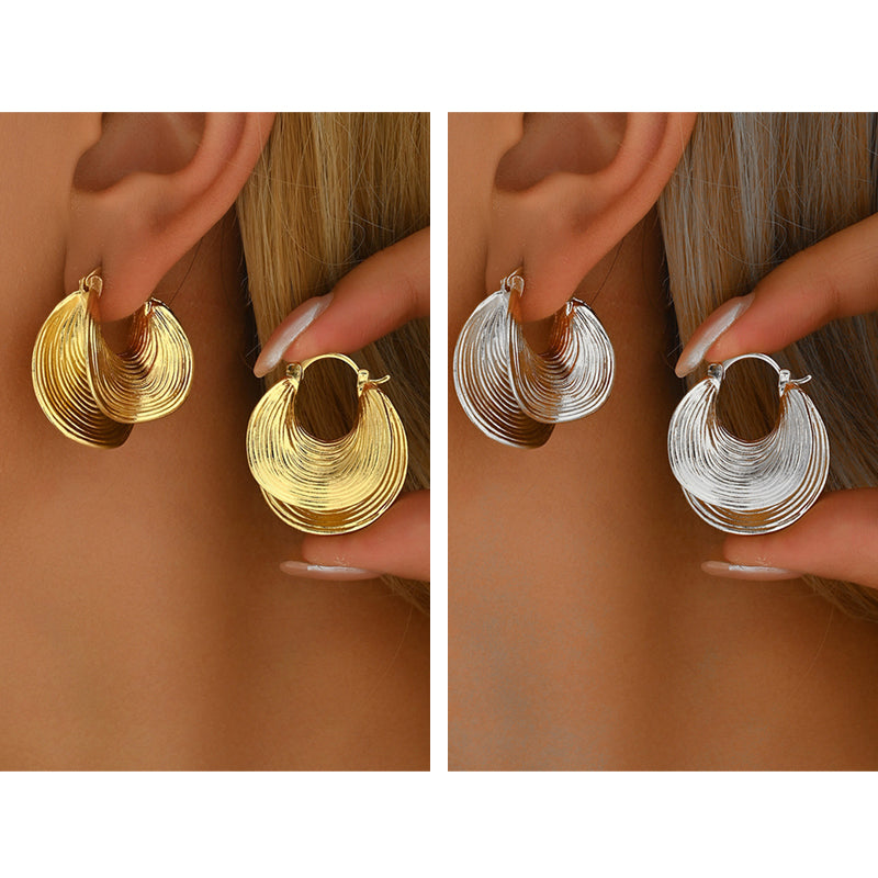 🔥New Arrivals and Best Sellers – Textured Hoop Earrings for Women💫