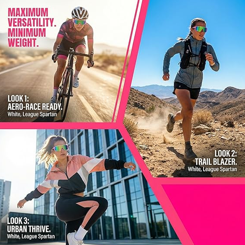 🕶️ Polarized Sports Sunglasses for Men & Women – UV400 & Colorful Mirrored Lenses 🏃