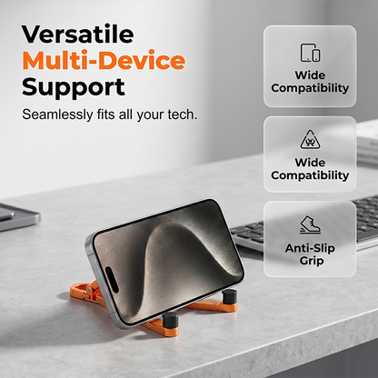 🔥HOT SALE 50% OFF🎁📱Mini Aluminum Phone Stand Keychain Foldable Desktop Holder – Small Gadget, Big Convenience✨