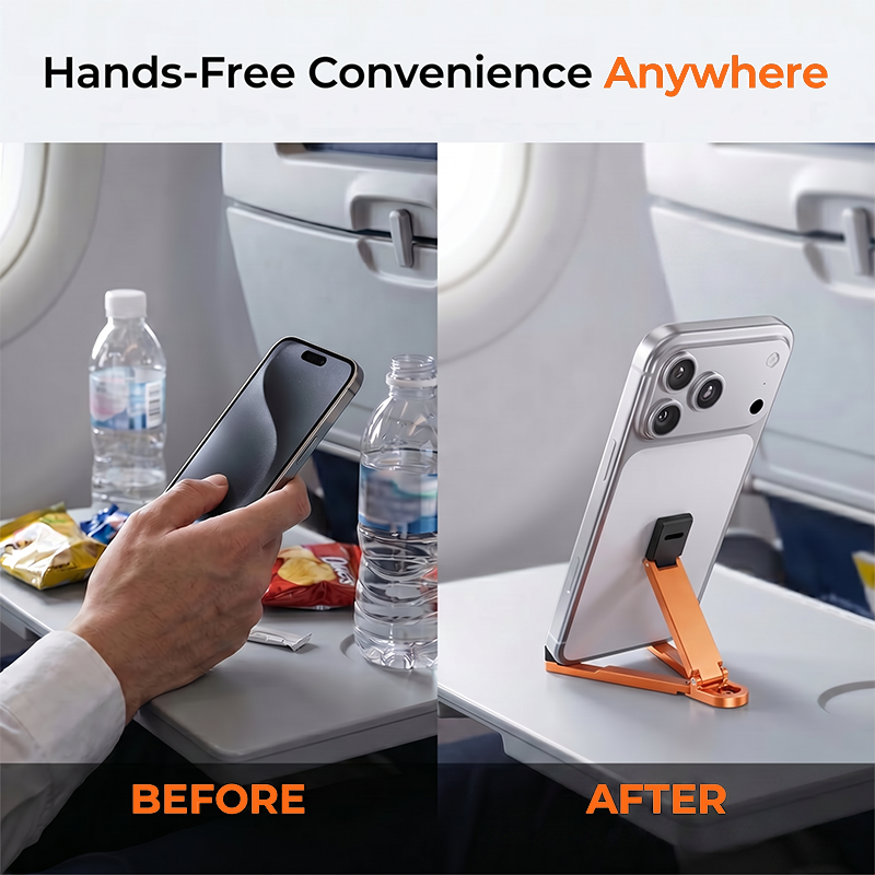 🔥HOT SALE 50% OFF🎁📱Mini Aluminum Phone Stand Keychain Foldable Desktop Holder – Small Gadget, Big Convenience✨