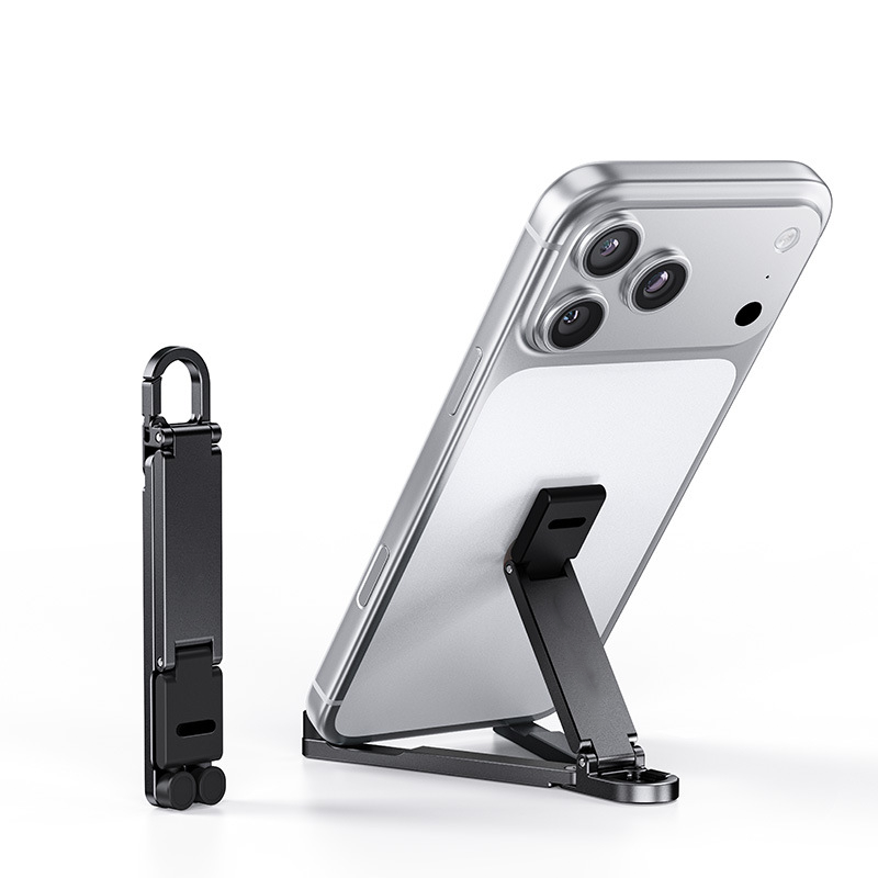 🔥HOT SALE 50% OFF🎁📱Mini Aluminum Phone Stand Keychain Foldable Desktop Holder – Small Gadget, Big Convenience✨