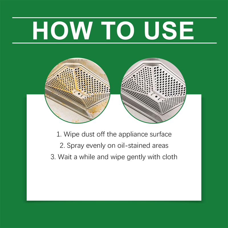 Multi-purpose kitchen appliance cleaner (spray)