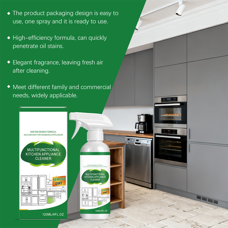 Multi-purpose kitchen appliance cleaner (spray)