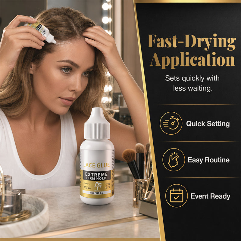 📢📢47% OFF !! ⏰Strong Hold Lace Wig Glue & Remover Combo | Waterproof Long Lasting Wig Adhesive