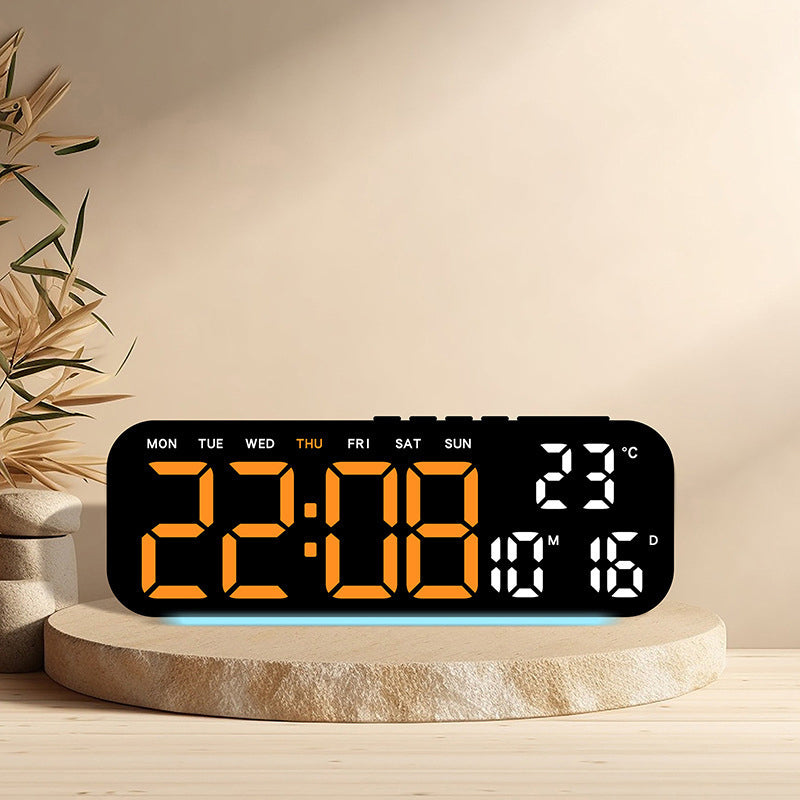 ⌚️LED Display Digital Alarm Clock with Date Temp Weekday