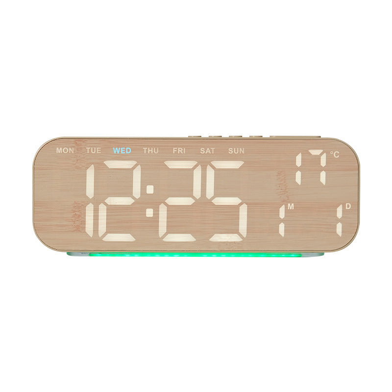 ⌚️LED Display Digital Alarm Clock with Date Temp Weekday