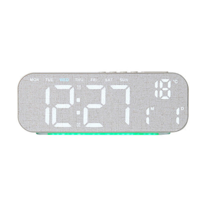 ⌚️LED Display Digital Alarm Clock with Date Temp Weekday