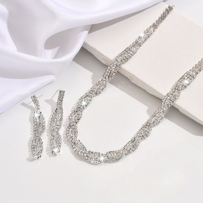 💎 48% OFF NOW! ✨ Sparkling Rhinestone Claw Chain Necklace & Earrings Set – Elegant design, brilliant shine & lightweight – Perfect for parties, weddings & daily glamour 🌟