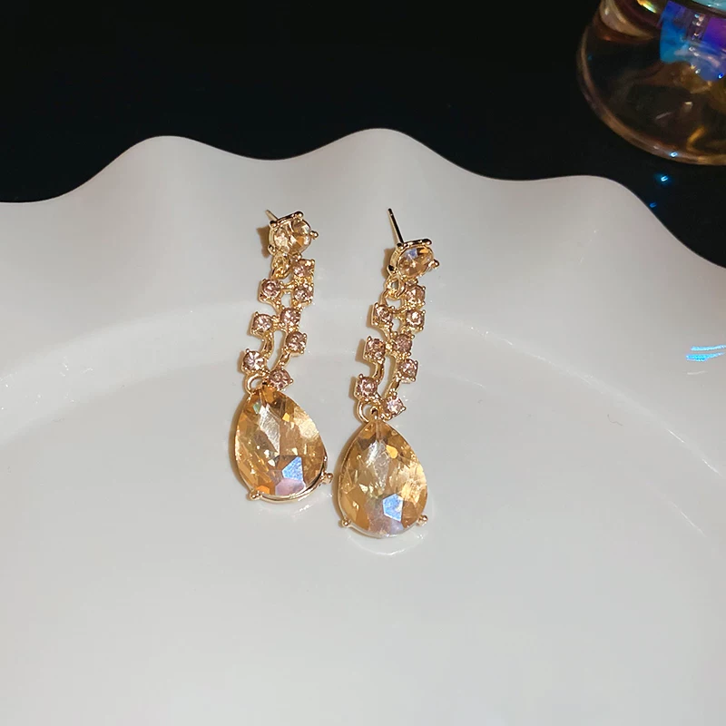 ⏳Limited-time 50% off⏰Elegant Yellow Sparkling Rhinestone Jewelry💎📿