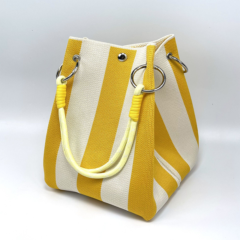 ⏳Limited-time 59% off⏰Striped Knit Bucket Handbag👜