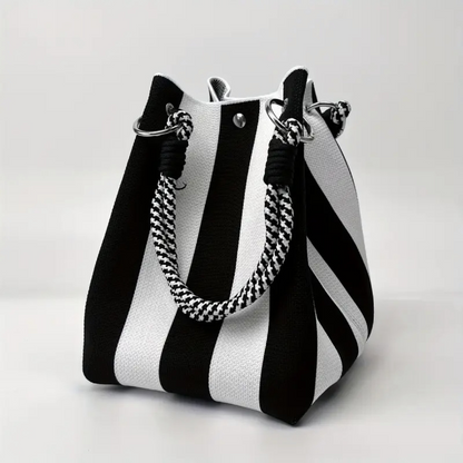 ⏳Limited-time 59% off⏰Striped Knit Bucket Handbag👜