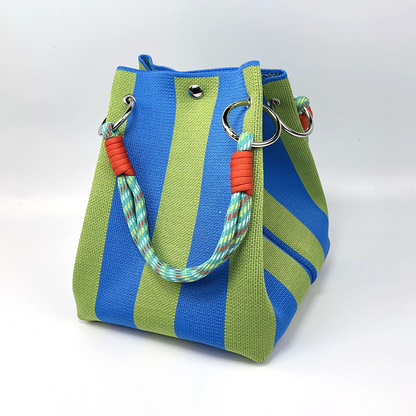 ⏳Limited-time 59% off⏰Striped Knit Bucket Handbag👜