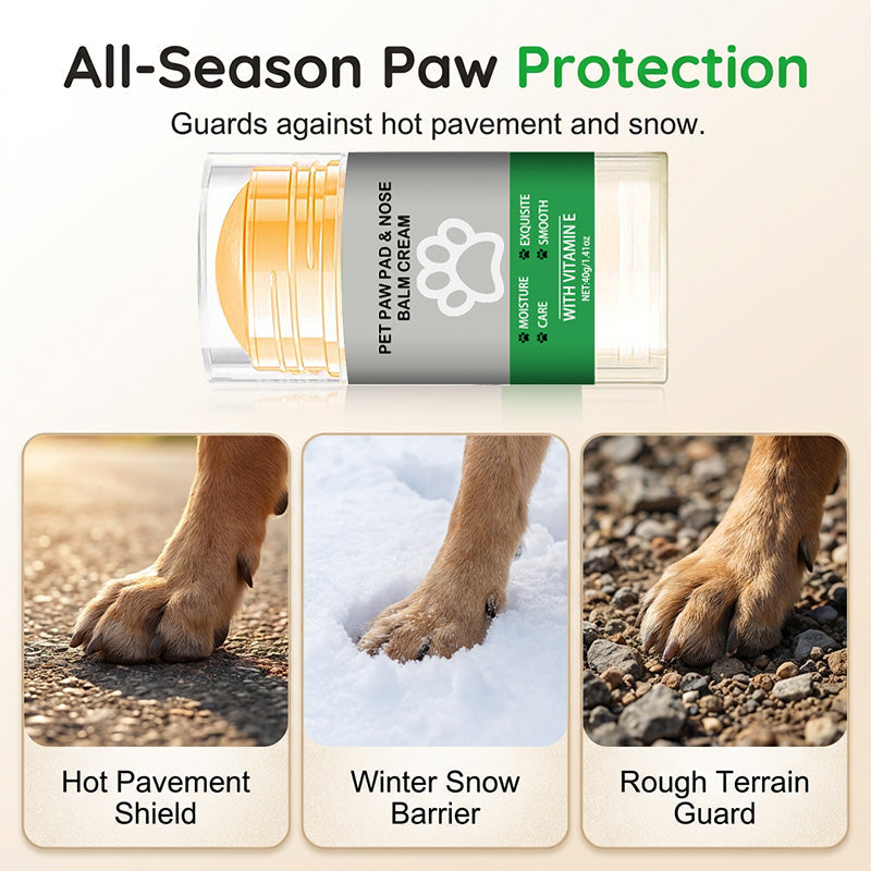 🔥Hot Sale 46% OFF🔥 Moisturizing Pet Paw Balm Stick – Coconut & Beeswax, Lick-Safe, No-Mess 🐾