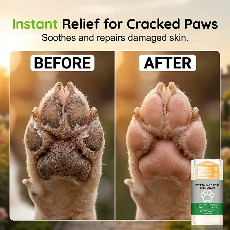 🔥Hot Sale 46% OFF🔥 Moisturizing Pet Paw Balm Stick – Coconut & Beeswax, Lick-Safe, No-Mess 🐾