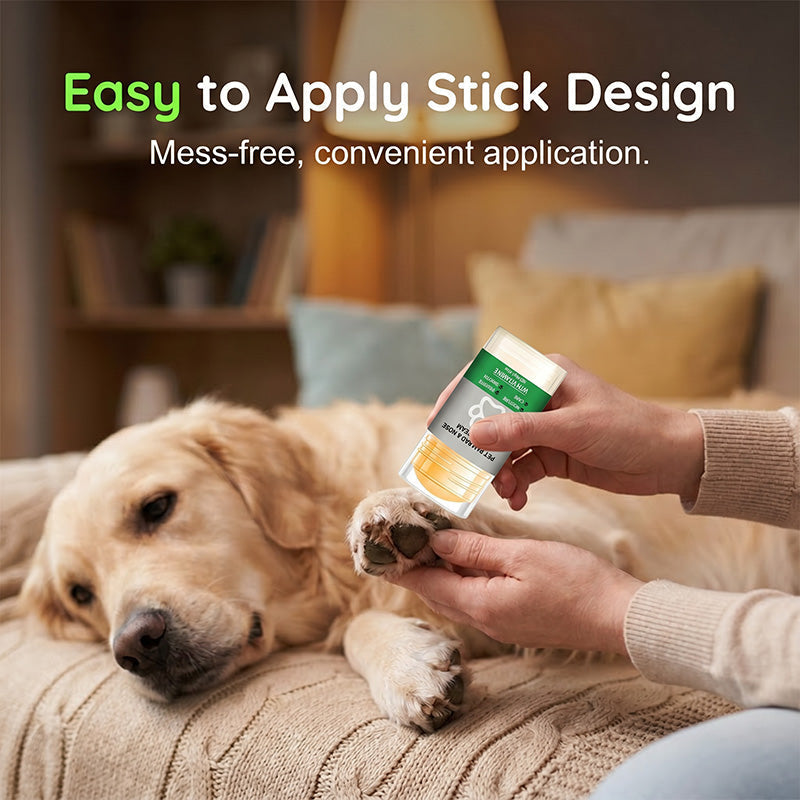 🔥Hot Sale 46% OFF🔥 Moisturizing Pet Paw Balm Stick – Coconut & Beeswax, Lick-Safe, No-Mess 🐾