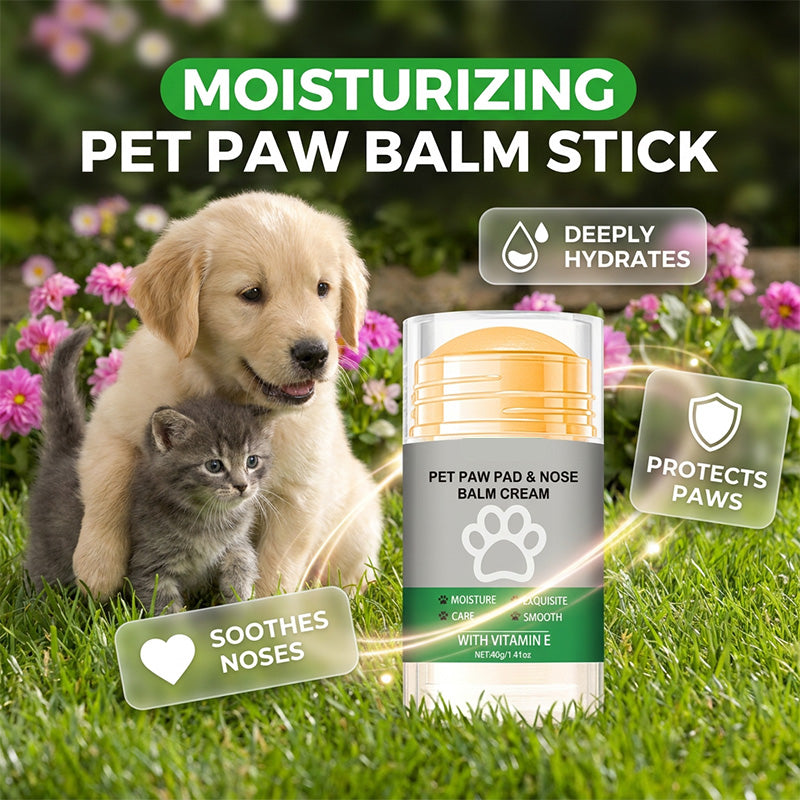 🔥Hot Sale 46% OFF🔥 Moisturizing Pet Paw Balm Stick – Coconut & Beeswax, Lick-Safe, No-Mess 🐾