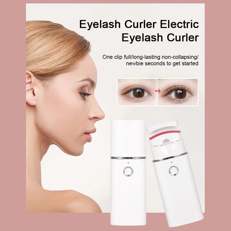 🔥Surprise 50% OFF👩🏻‍🏭Get gorgeous eyelashes back！✨️Rechargeable Electric Heated Eyelash Curler