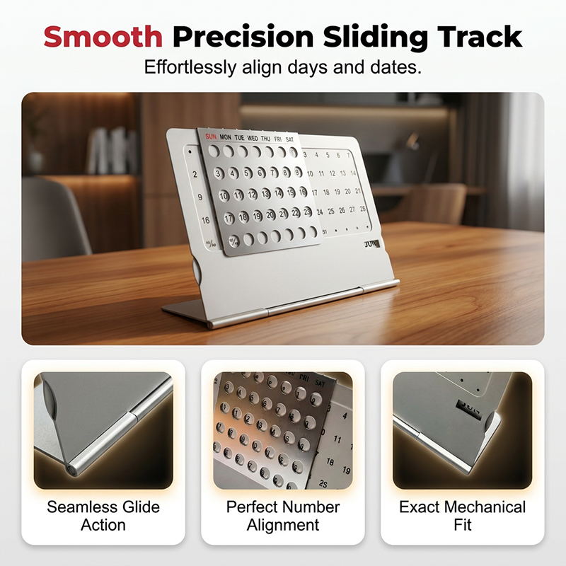 ⏳Limited-time 50% off⏰Modern Minimalist Sliding Metal Calendar📅