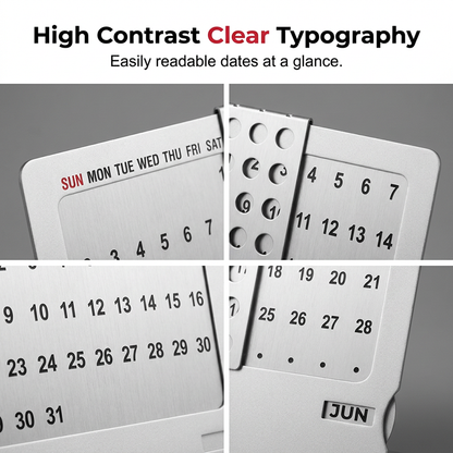 ⏳Limited-time 50% off⏰Modern Minimalist Sliding Metal Calendar📅