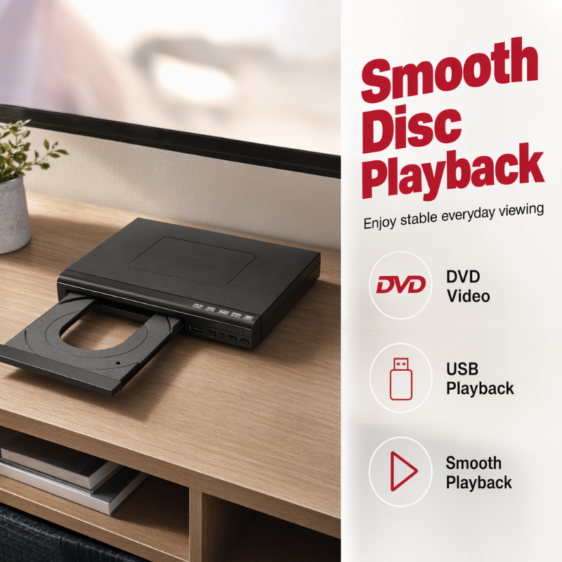 🎉 2026 Sale — Over 34,000 Sold!📀Home HD DVD Media Player – 1080p, Dolby 5.1, USB Direct Read 🎬