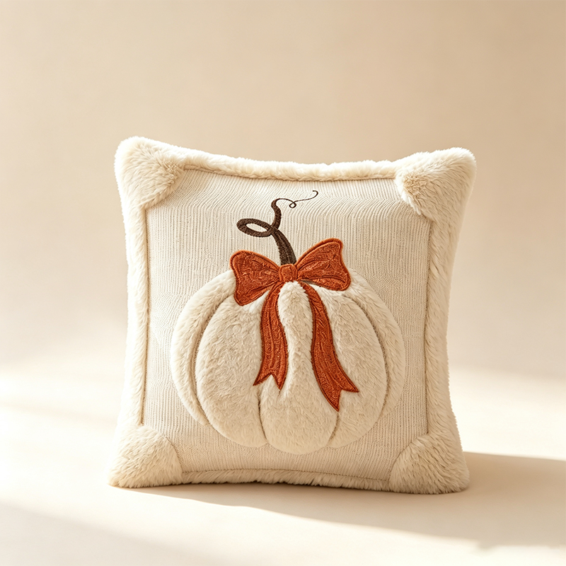 🎃✨ Bring Halloween Home! Cozy Pumpkin Throw Pillow Cover for a Warm & Festive Fall Atmosphere