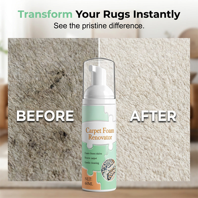 🔥Limited Time Promotion 49% OFF🔥Waterless Carpet Foam Stain Remover with Towel