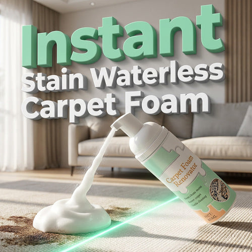 🔥Limited Time Promotion 49% OFF🔥Waterless Carpet Foam Stain Remover with Towel