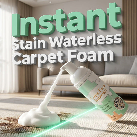 🔥Limited Time Promotion 49% OFF🔥Waterless Carpet Foam Stain Remover with Towel