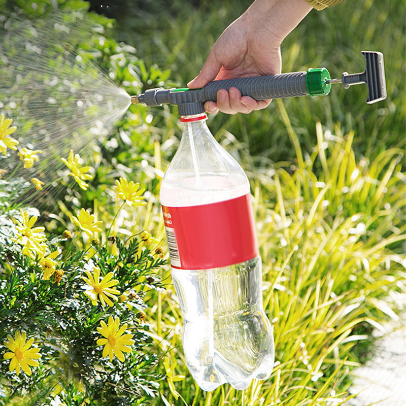 🌿50% OFF NOW! Manual Drink Bottle Sprayer with Adjustable Nozzle‑Portable DIY Garden Spray Tool, Fits Standard Plastic Bottles for Plant Watering, Fertilizing & Pest Control