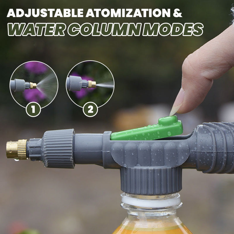 🌿50% OFF NOW! Manual Drink Bottle Sprayer with Adjustable Nozzle‑Portable DIY Garden Spray Tool, Fits Standard Plastic Bottles for Plant Watering, Fertilizing & Pest Control