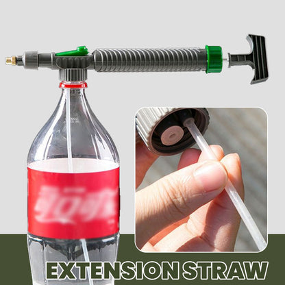 🌿50% OFF NOW! Manual Drink Bottle Sprayer with Adjustable Nozzle‑Portable DIY Garden Spray Tool, Fits Standard Plastic Bottles for Plant Watering, Fertilizing & Pest Control