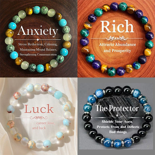 📢📢50% OFF !! ⏰Natural Stone Bead Bracelet