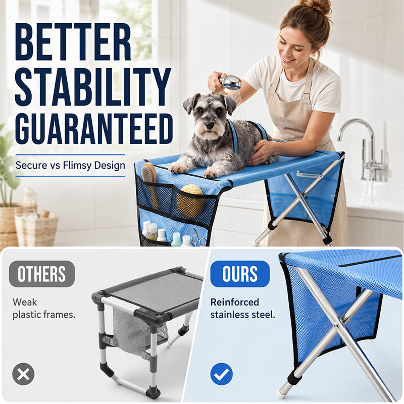 ⏳Limited-time 49% off⏰2-in-1 Foldable Pet Grooming Bed🐱🐶🛋️