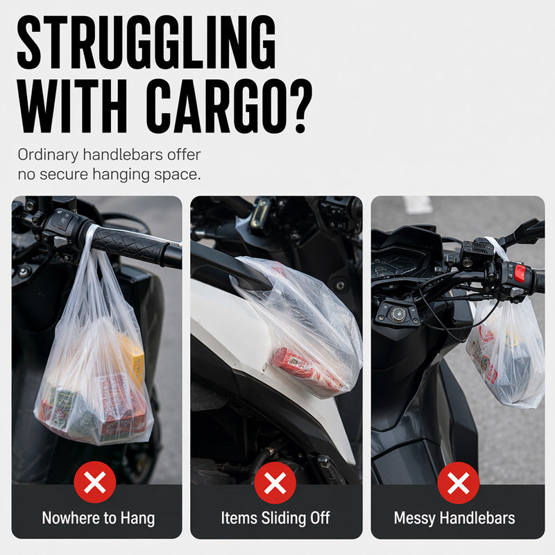 🏍️ Buy 1 Get 1 Free! 💪 Secure Carry Handlebar Hook – CNC Aluminum, Heavy-Duty & OEM Fit 🛡️