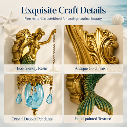 🧜‍♂️ Vintage Mermaid Wall Sconce 🏘️ For indoor and outdoor use