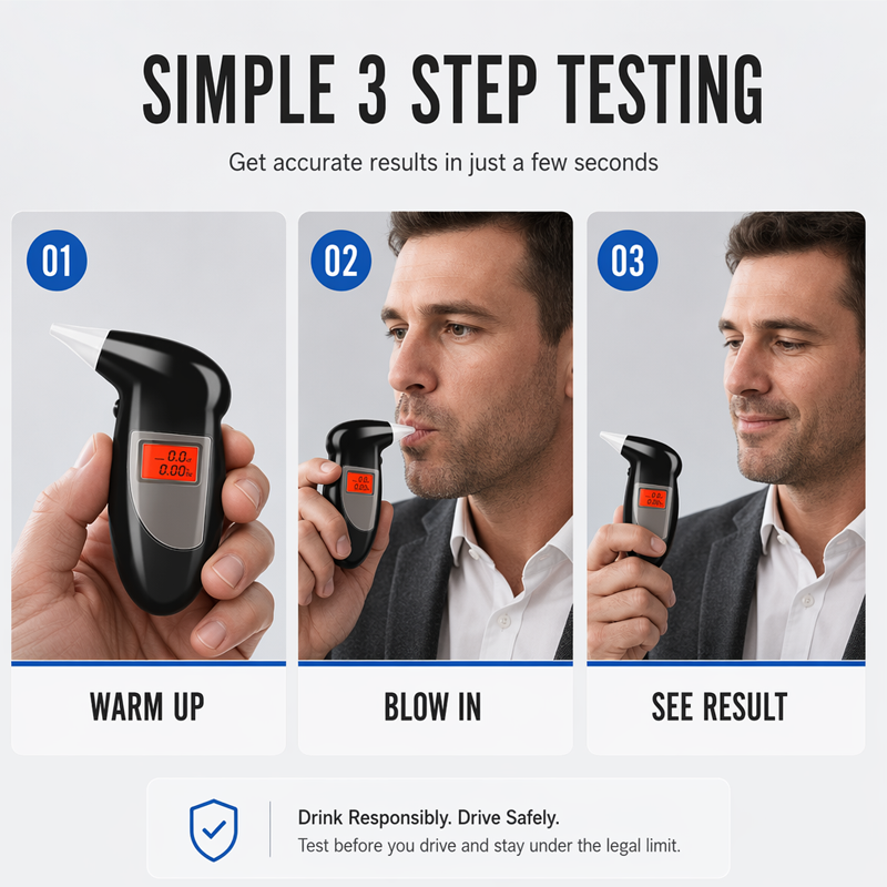 📢📢40% OFF !! ⏰Portable Breath Alcohol Tester