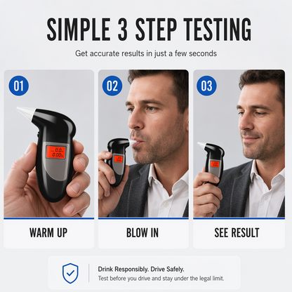 📢📢40% OFF !! ⏰Portable Breath Alcohol Tester