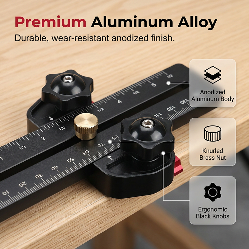 📢📢40% OFF!! ⏰Precision Black Portable Table Saw Stop