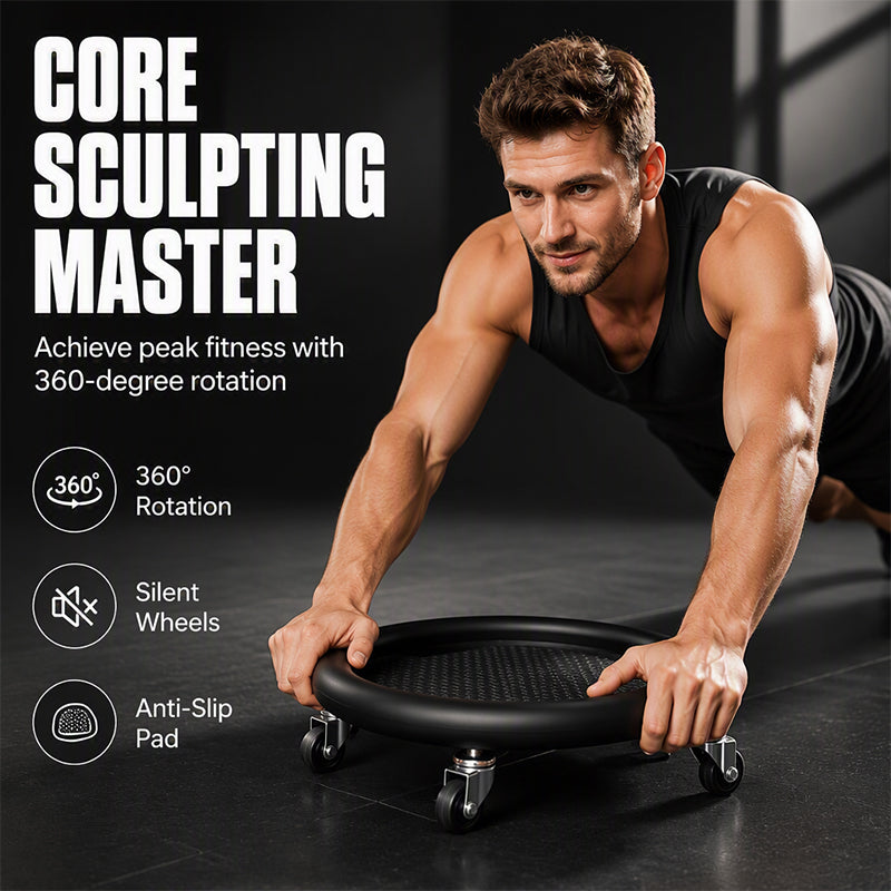 Abdominal Roller Wheel Disc with Knee Mat