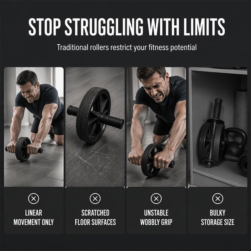 Abdominal Roller Wheel Disc with Knee Mat