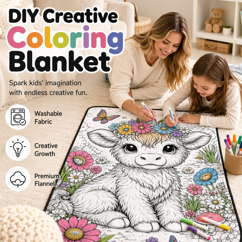 DIY Kids' Coloring Blanket
