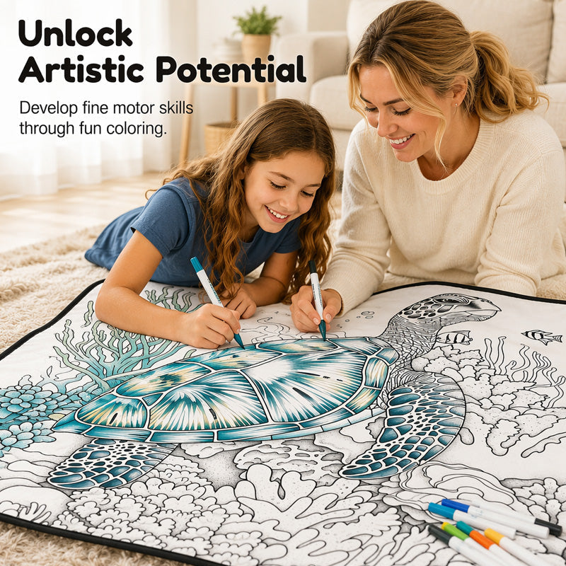DIY Kids' Coloring Blanket