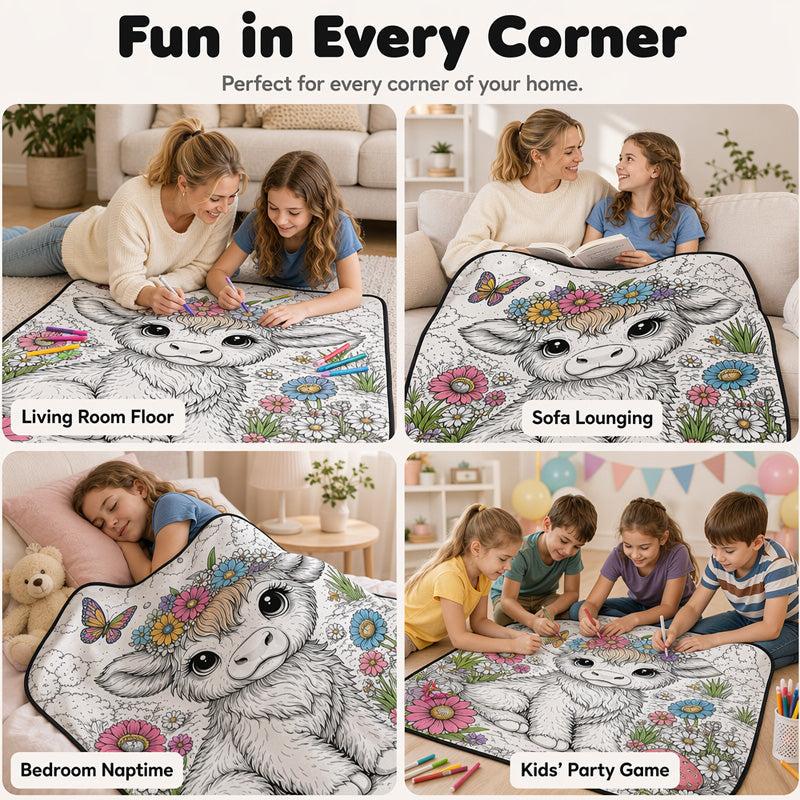 DIY Kids' Coloring Blanket