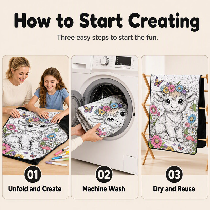 DIY Kids' Coloring Blanket