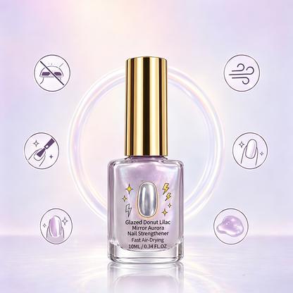 📢📢Buy 1 Get 1 Free!!! ⏰Lilac Glossy Mirror Nail Strengthener