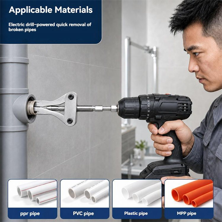🔧🔩 Universal Broken Pipe Extractor – 50% OFF! Fits 1/2", 3/4", 1" pipes, dual drive, 3-18mm range – remove broken threads fast. 🔥💪